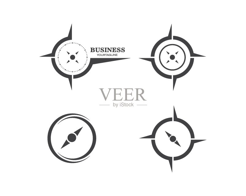 指南针Logo模板矢量图标素材图标素材