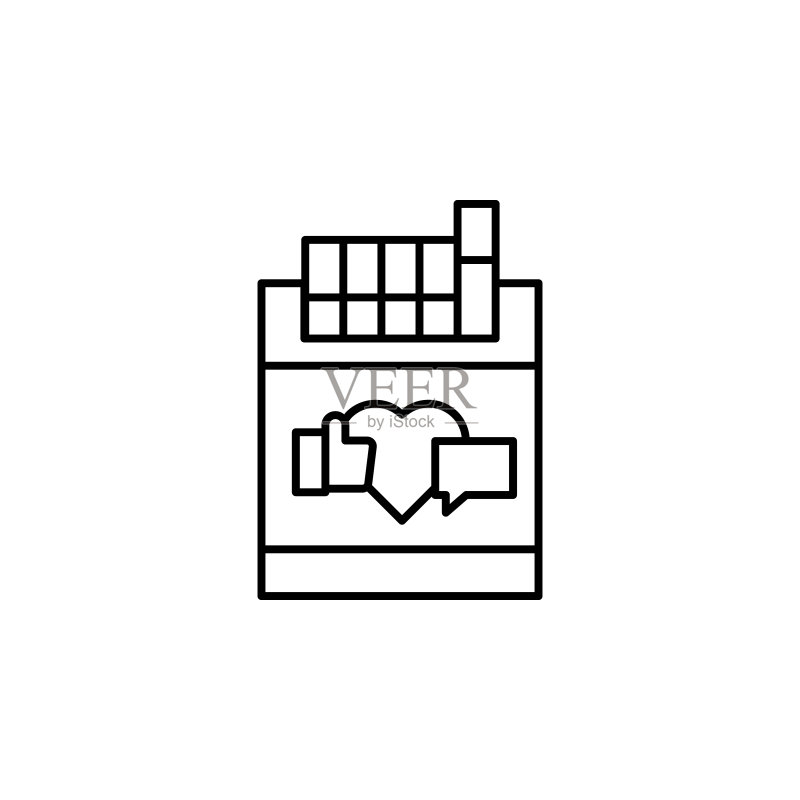 社交互动图标:社交元素图标素材