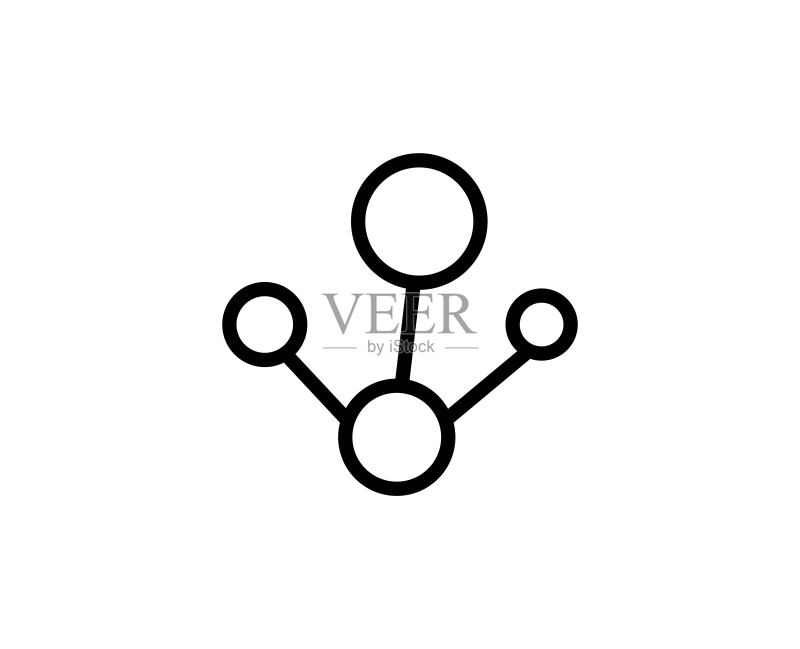 原子线条图标图标素材