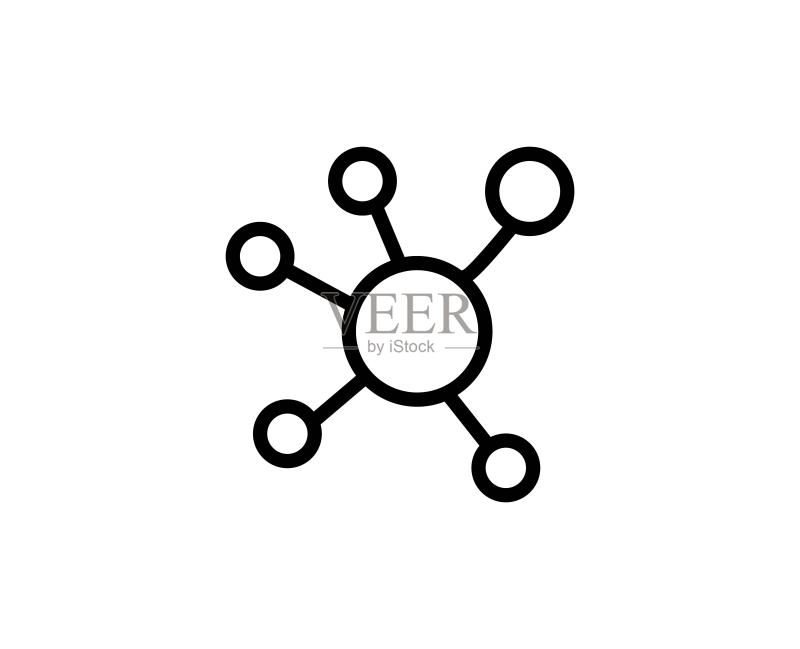 原子线条图标图标素材