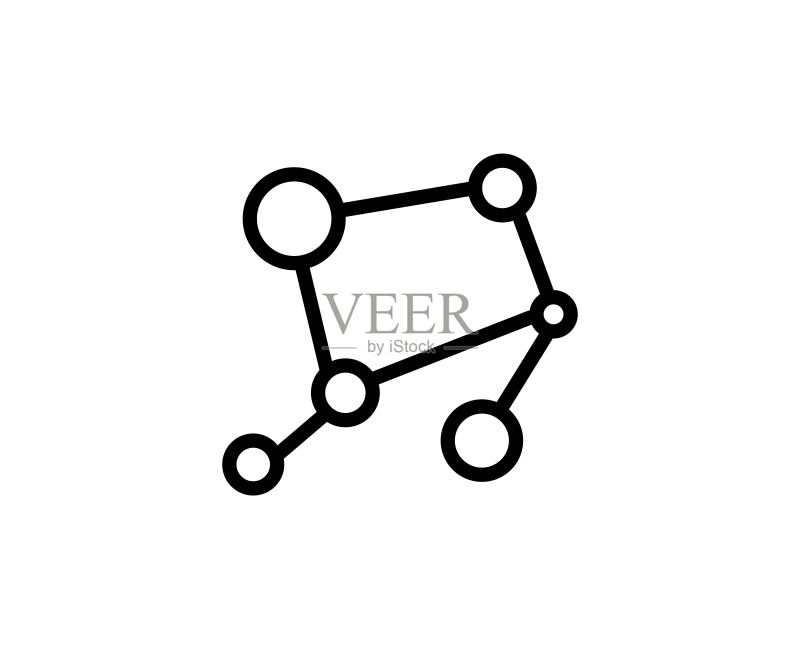原子线条图标图标素材