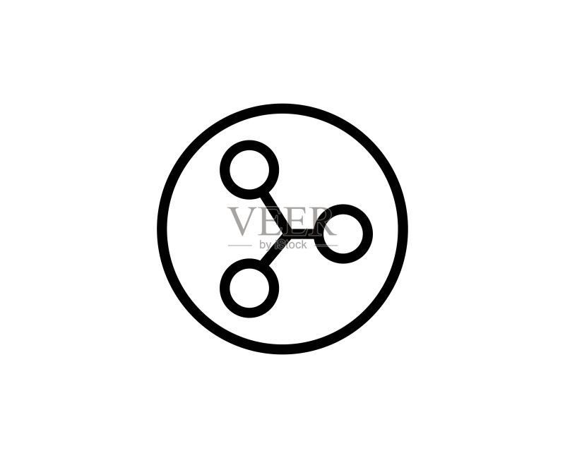 原子线条图标图标素材