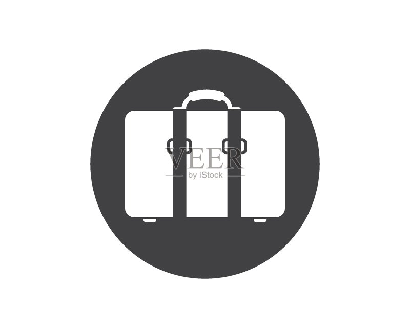 手提箱图标Logo矢量插画图标素材