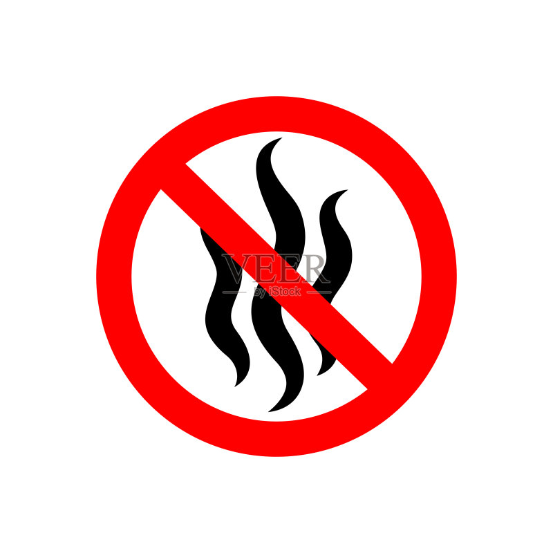 禁止浓烈气味标志图标素材