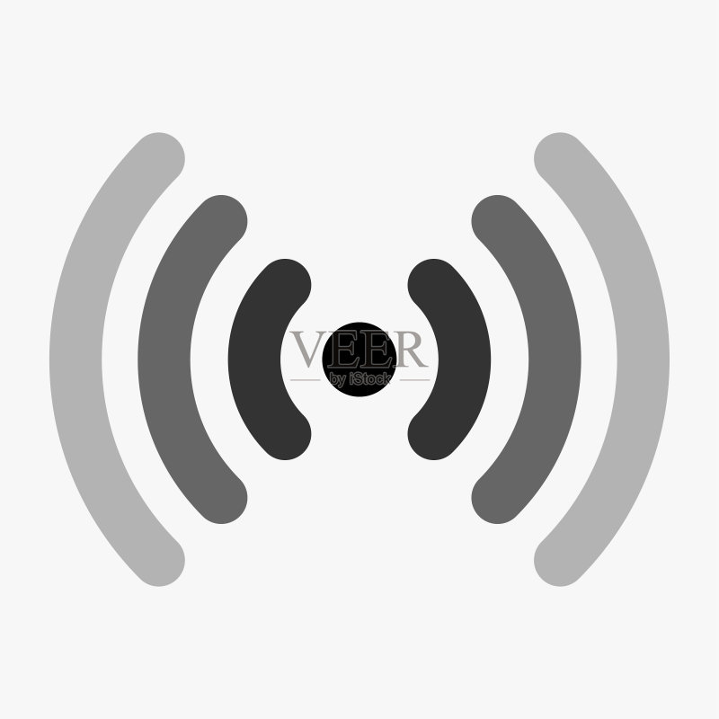 WIFI图标矢量,无线网络信号图标素材