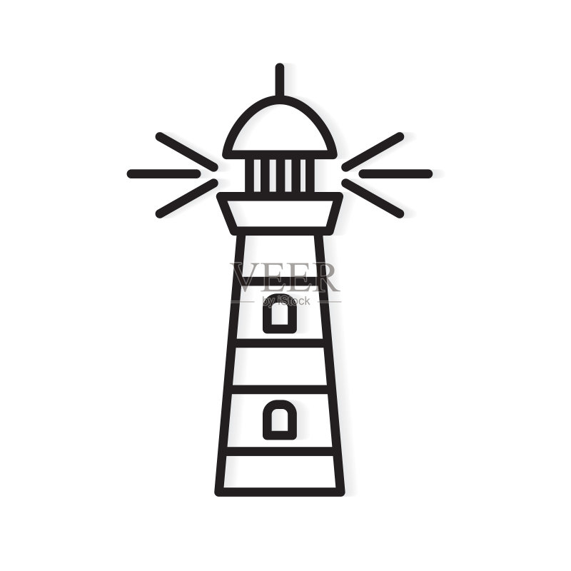 灯塔图标图标素材