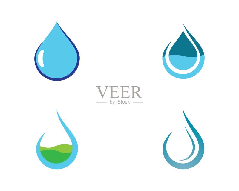 水滴矢量图标图标素材