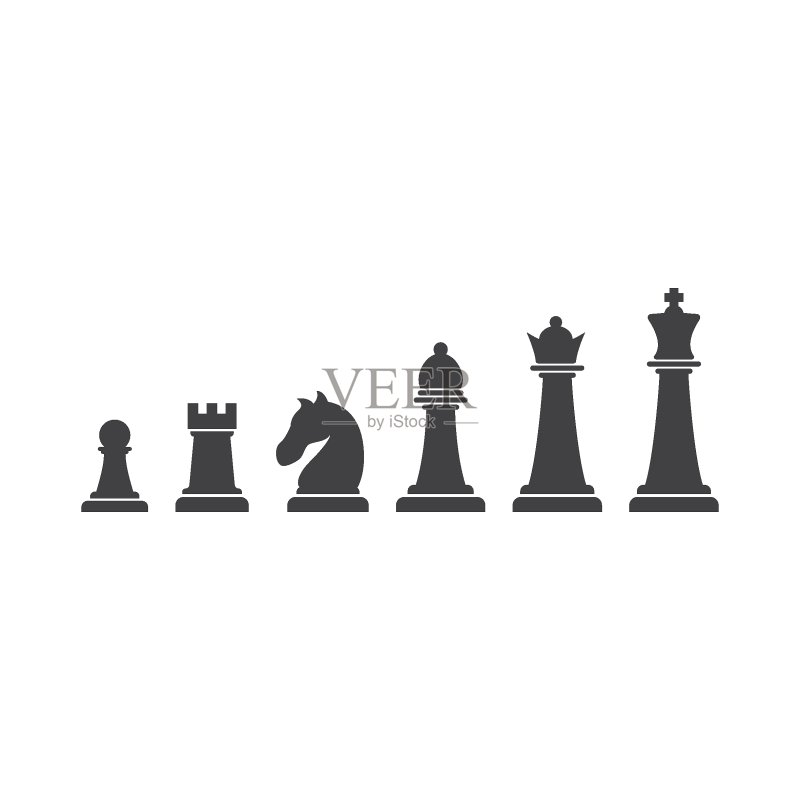 国际象棋图标集插画图标素材
