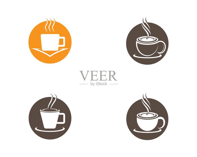 咖啡杯符号矢量图标图标素材