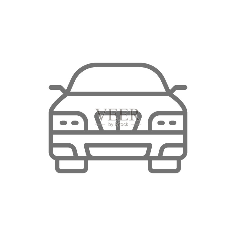 汽车、车辆、交通线性图标图标素材