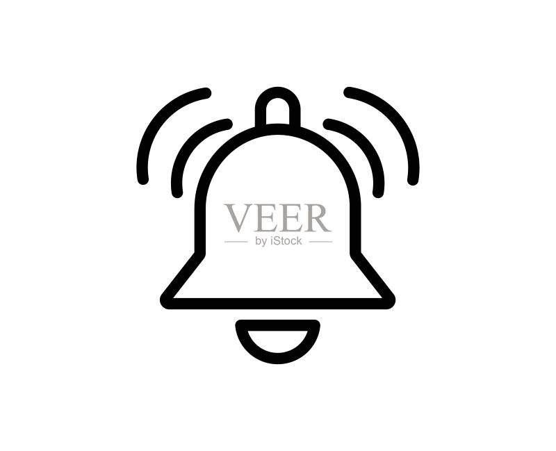 铃铛线性图标图标素材