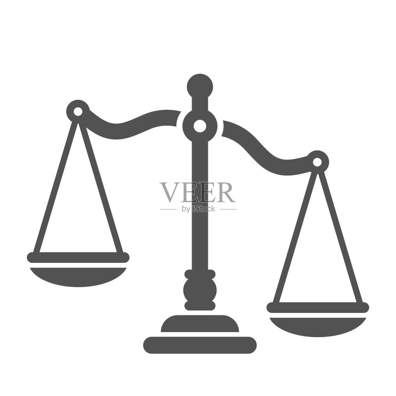 天秤座图标扁平风格矢量素材图标素材
