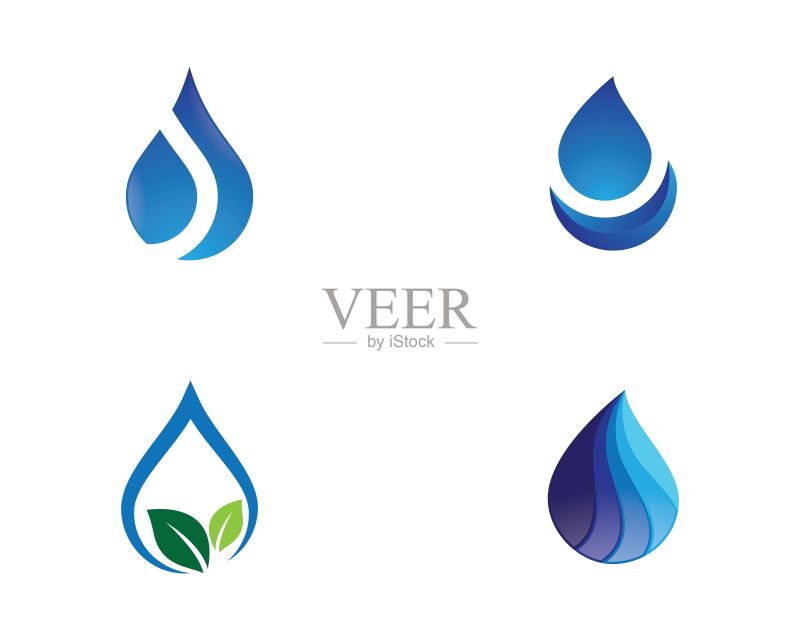 水滴矢量图标图标素材