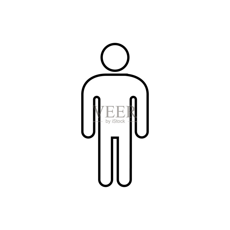 男人 - 矢量图标,用于您的Logo、Web、移动应用UI设计图标素材