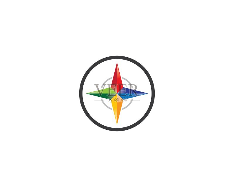 指南针符号矢量图标图标素材