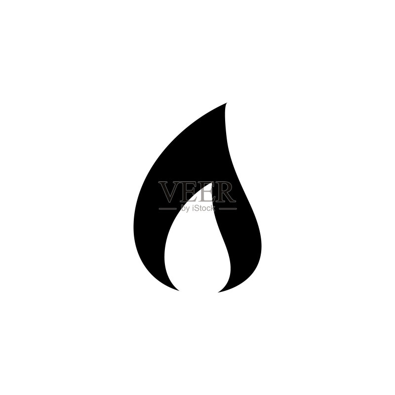 火焰图标,白色背景上的logo图标素材