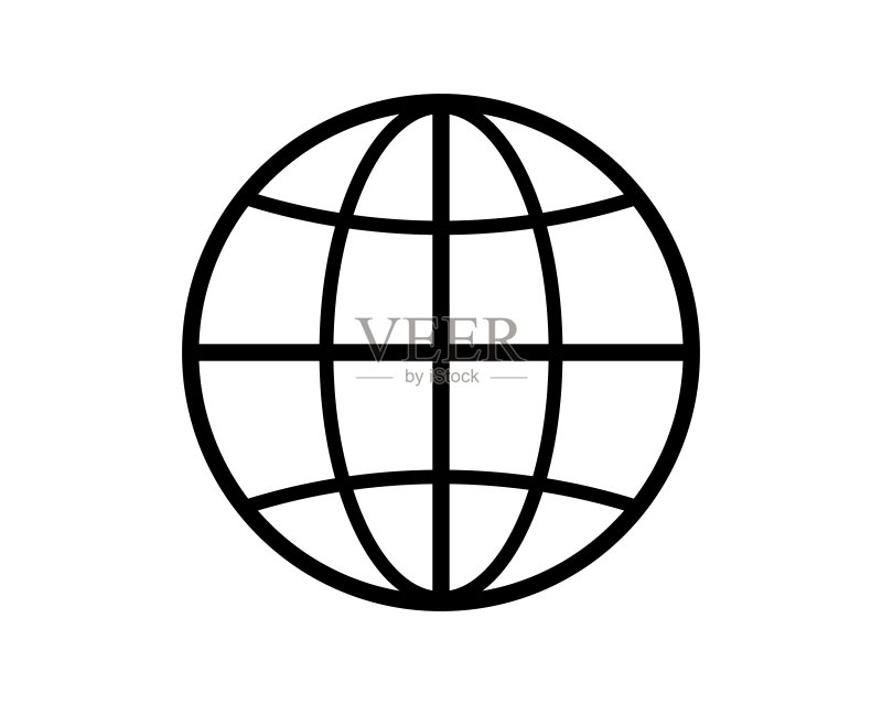网页图标页面符号地球标志矢量图图标素材