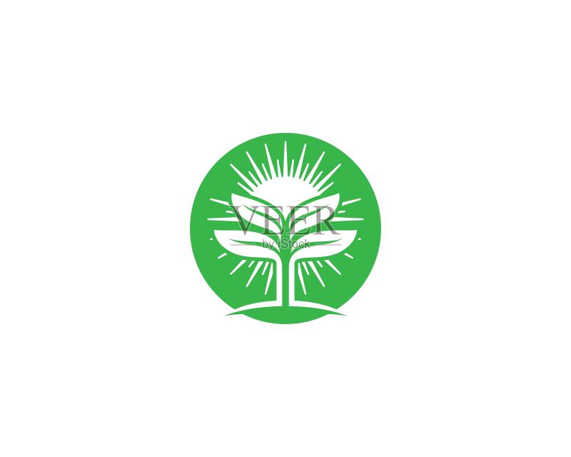 叶子符号矢量图标图标素材