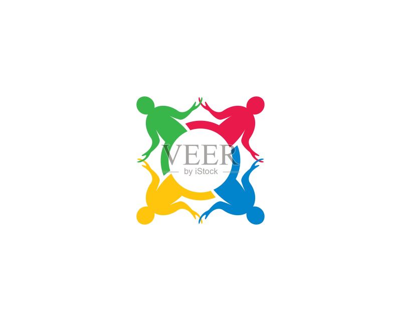 团队合作矢量图标图标素材