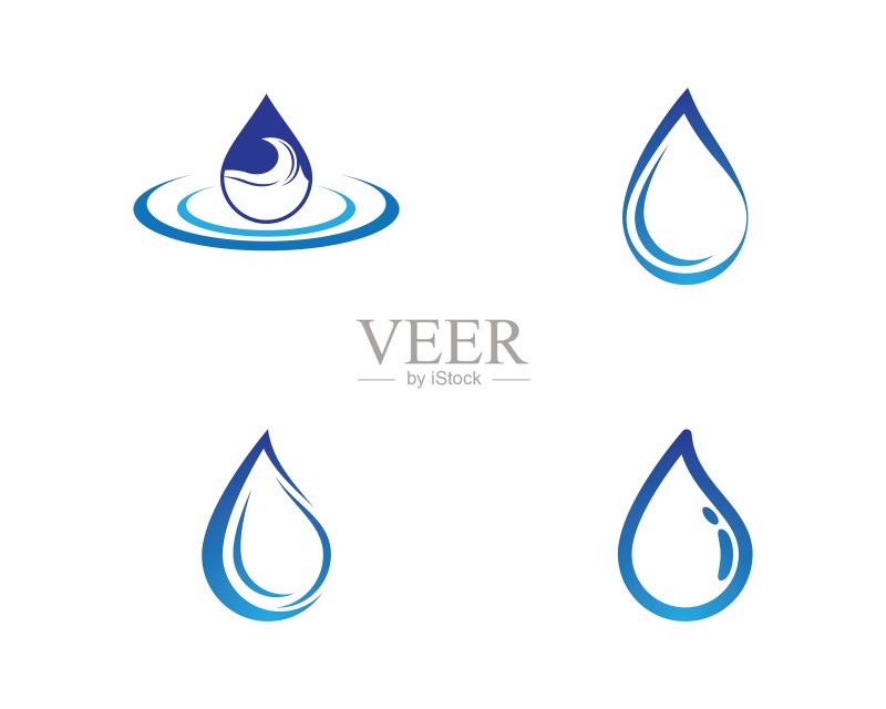 水滴矢量图标图标素材