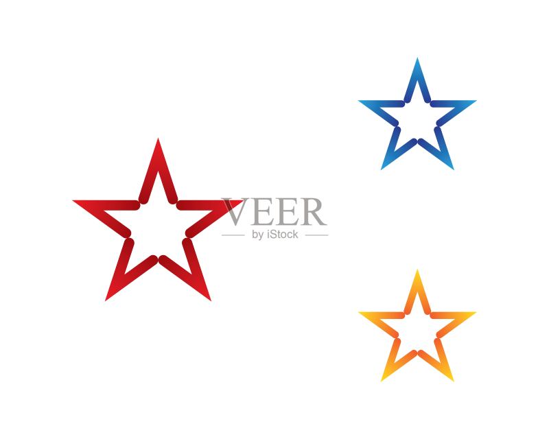 明星矢量图标图标素材