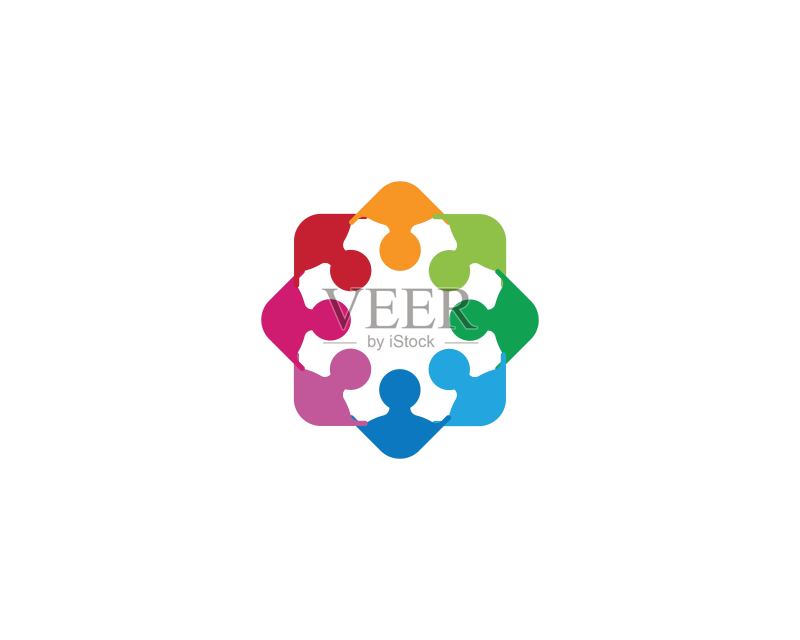 团队合作矢量图标图标素材