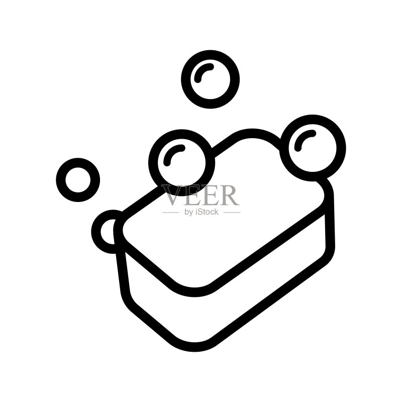 肥皂图标矢量设计模板图标素材