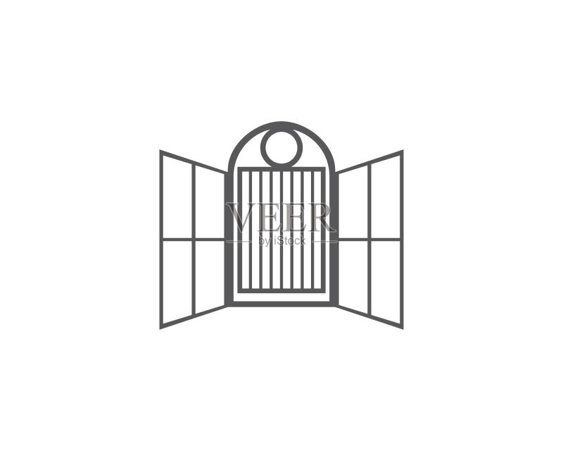 窗户矢量图标图标素材