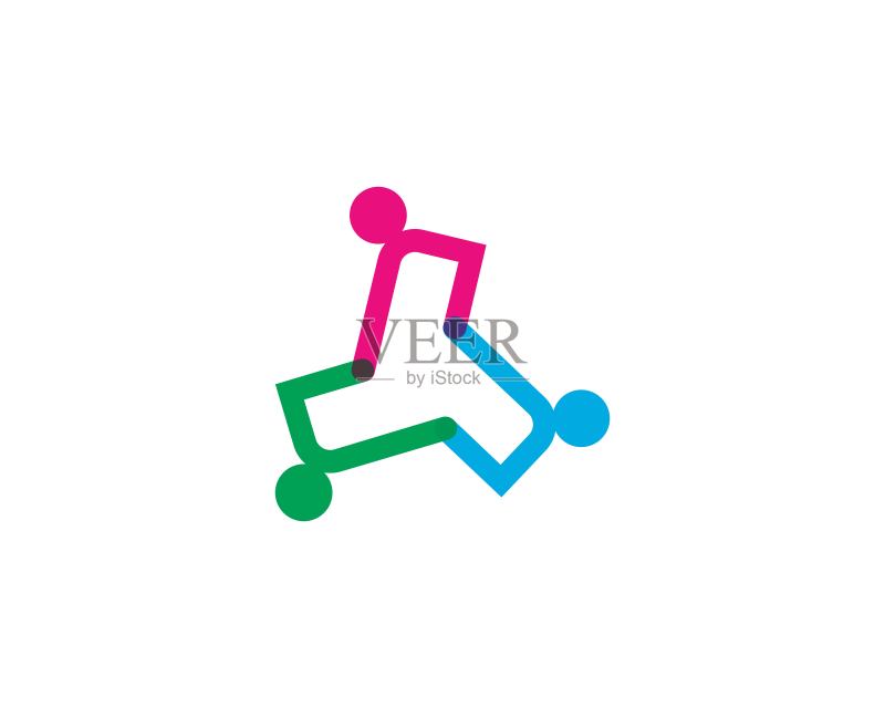 团队合作矢量图标图标素材