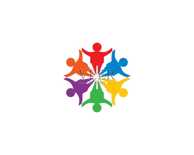 团队合作矢量图标图标素材