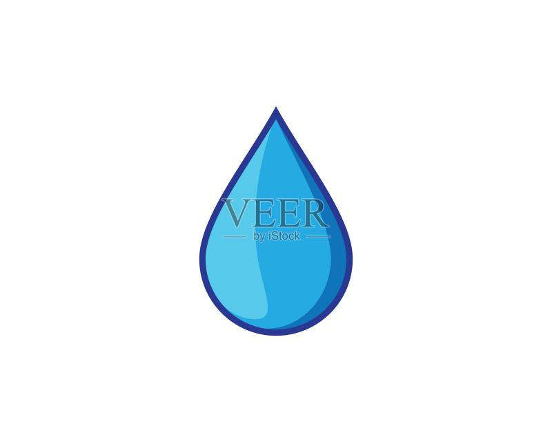 水滴矢量图标图标素材