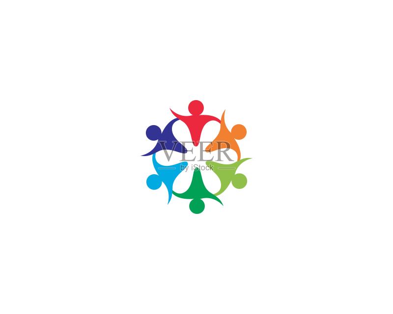 团队合作矢量图标图标素材