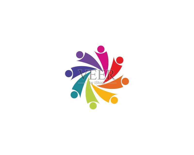团队合作矢量图标图标素材