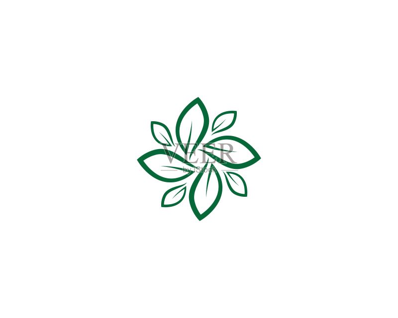 叶子符号矢量图标图标素材