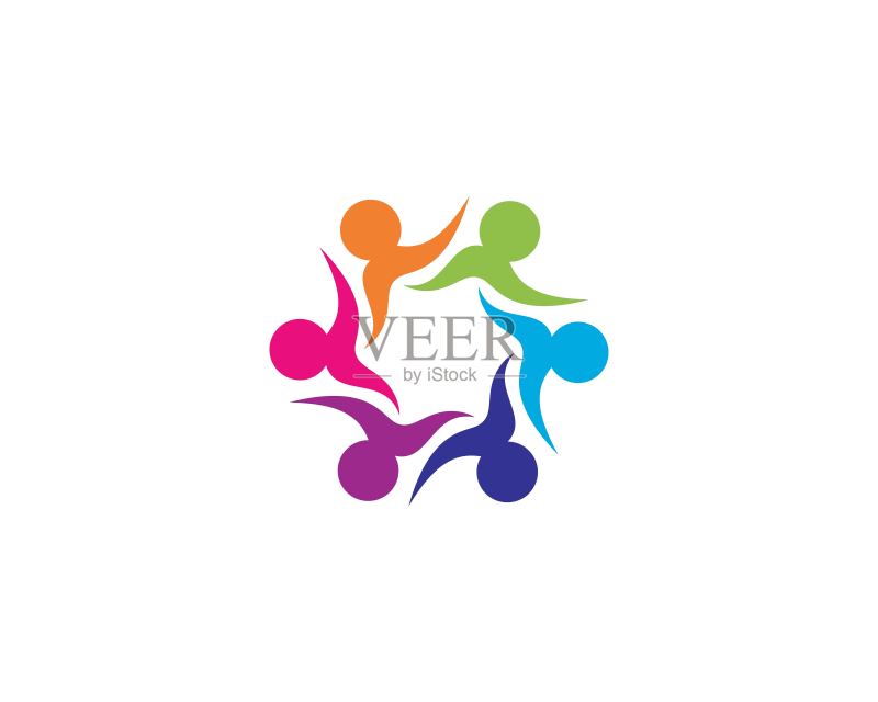 团队合作矢量图标图标素材