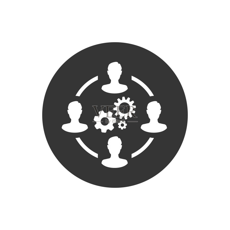 商务协作图标矢量图图标素材