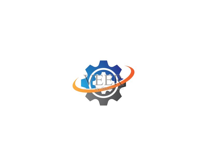 齿轮符号矢量图标图标素材