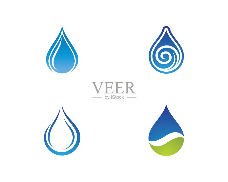 水滴矢量图标图标素材