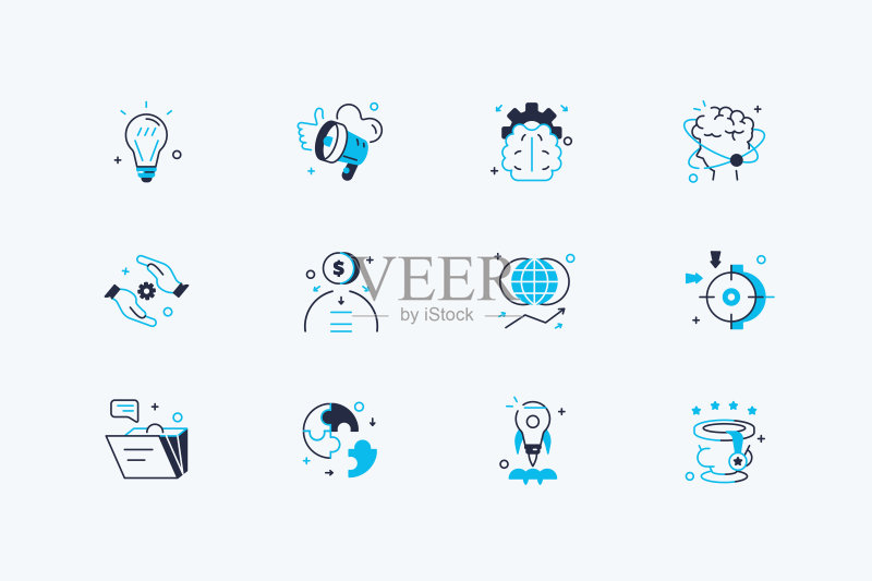 创业图标合集图标素材
