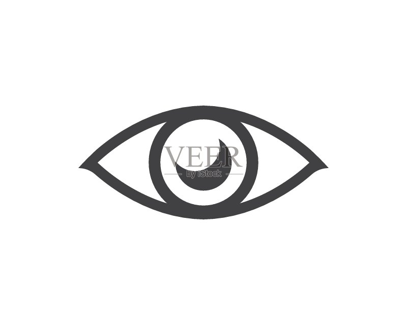 眼睛图标Logo矢量模板图标素材