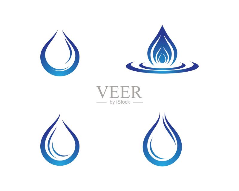 水滴矢量图标图标素材