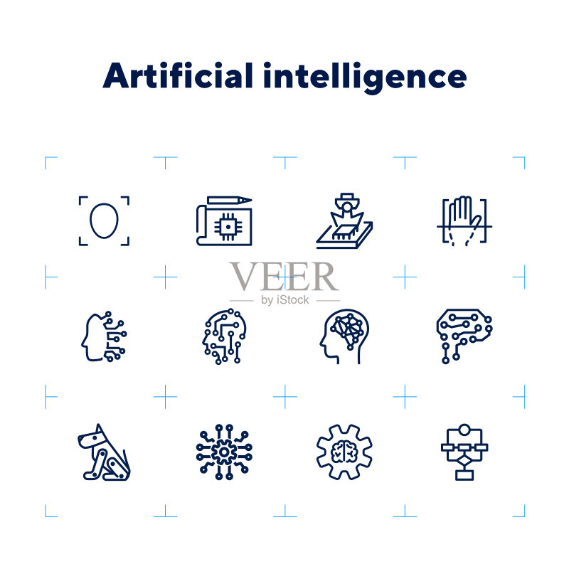 AI线条图标集图标素材