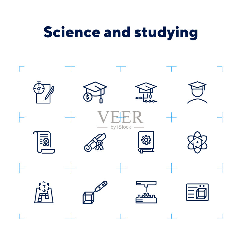 科学学习图标图标素材