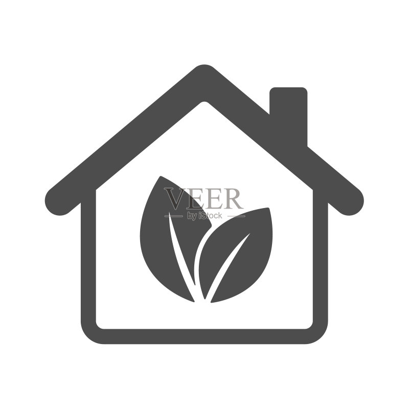 生态智能家居自动化控制系统图标素材