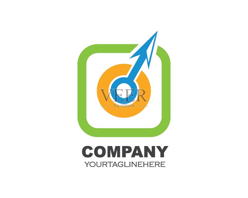 快递物流业务箭头矢量图标Logo模板图标素材