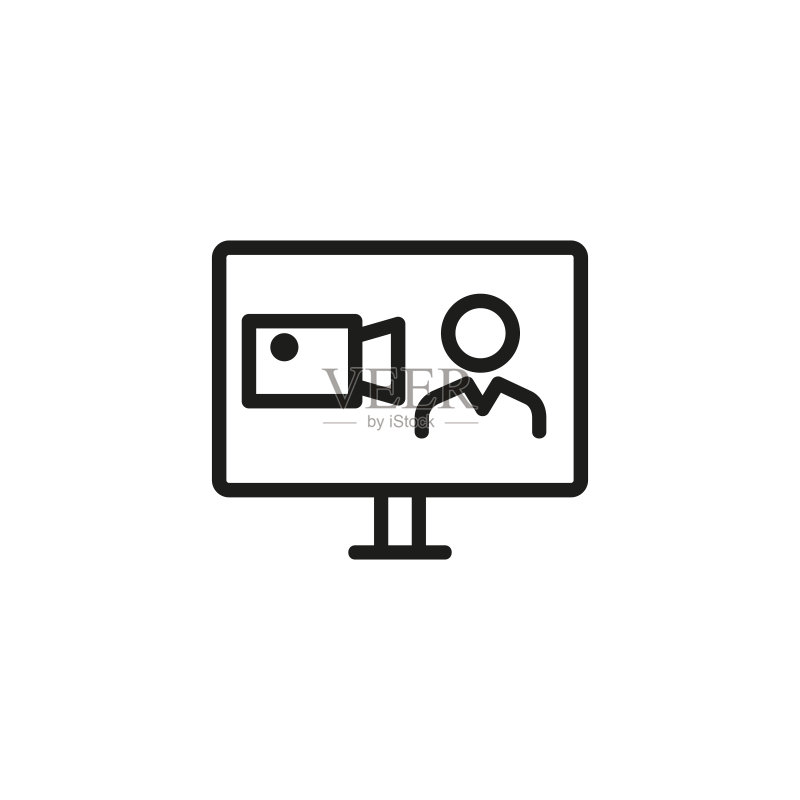 Web简历线型图标图标素材