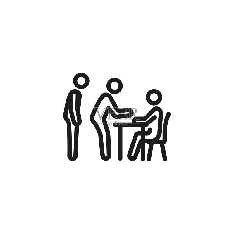 平民排队图标图标素材