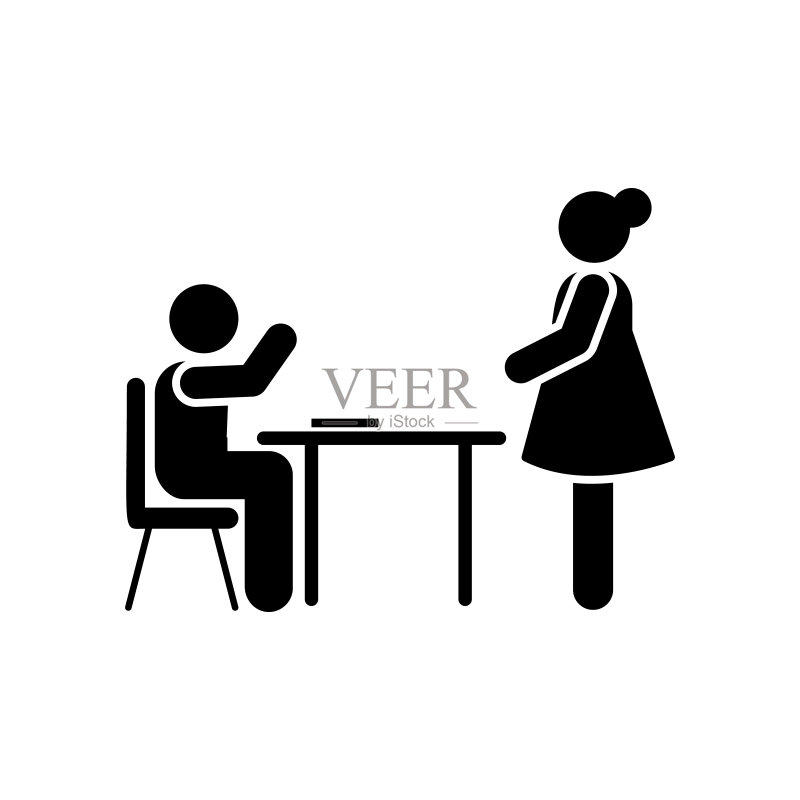 师生学习象形图图标图标素材