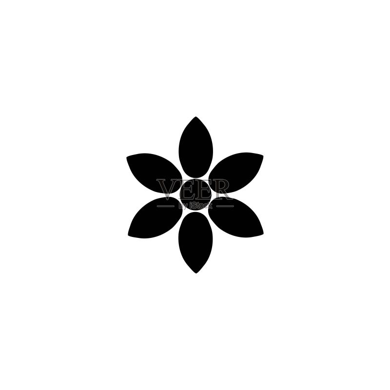 花朵矢量图标设计图标素材
