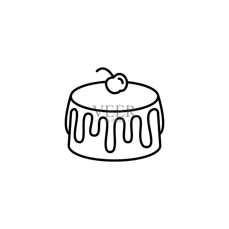 简约蛋糕图标图标素材